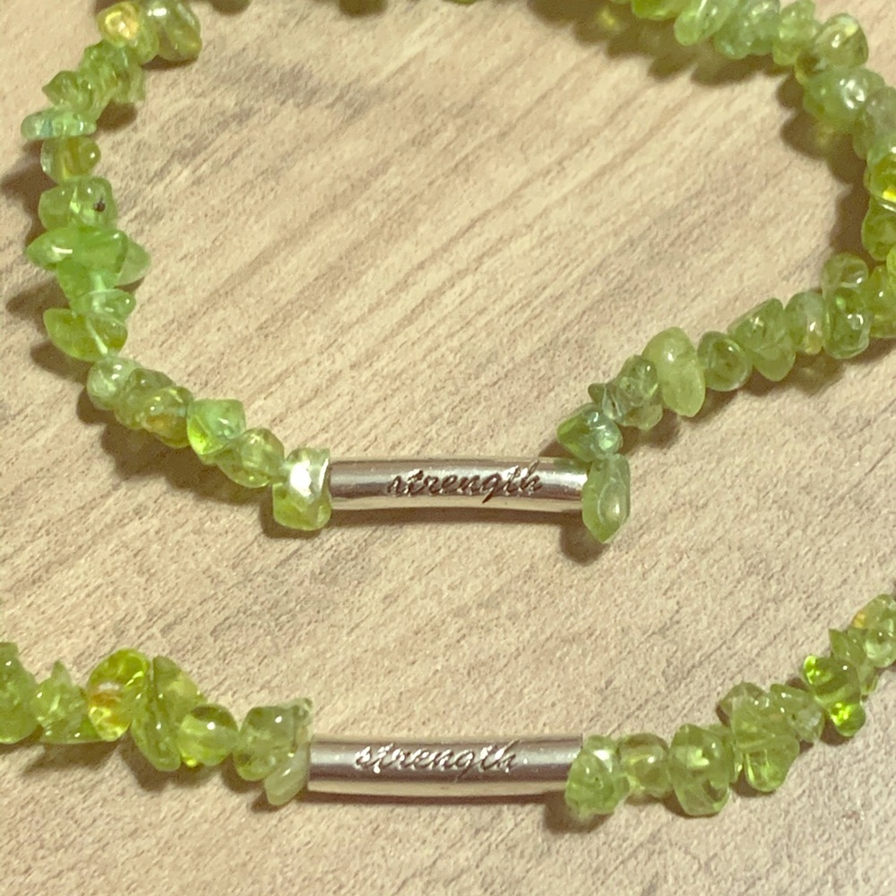 Vintage beaded {Strength} necklace & bracelet set
